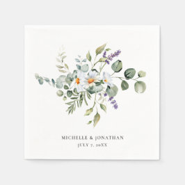 Vita Daisyn Bröllop Pappersservett