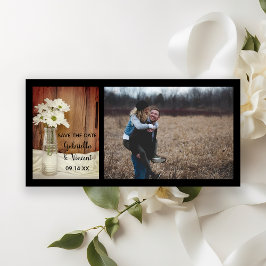 Vita Daisyn Flaska Barn Bröllop spara datum Spara Datumet