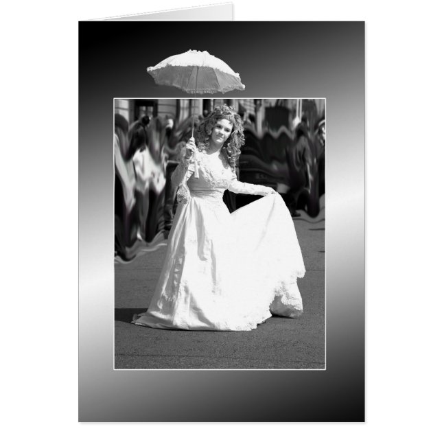 Vita dam. hälsningskort (Framsidan)