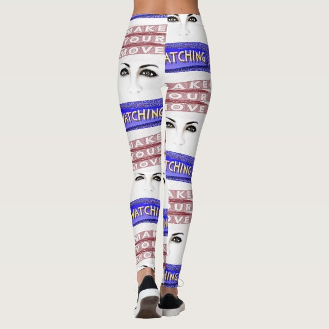 vita damers långa leggings (Baksida)