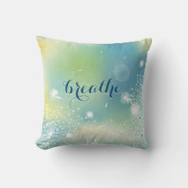 Vita Dandelions Turkos Blue Elegant Anpassningsbar Kudde