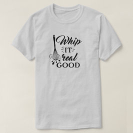 Vita den riktiga Bran Wire Whisk Humous T-Shirt