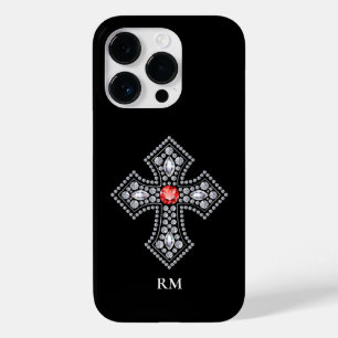 Vita diamanter Kor Red Gem-dekoration