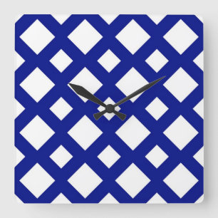 Vita diamanter på flottan fyrkantig klocka