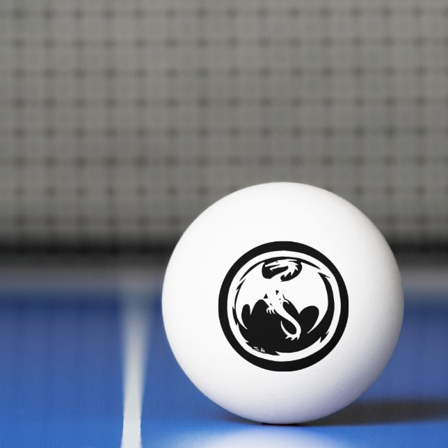 Vita Dragon 3-stjärniga pong boll (Netto)