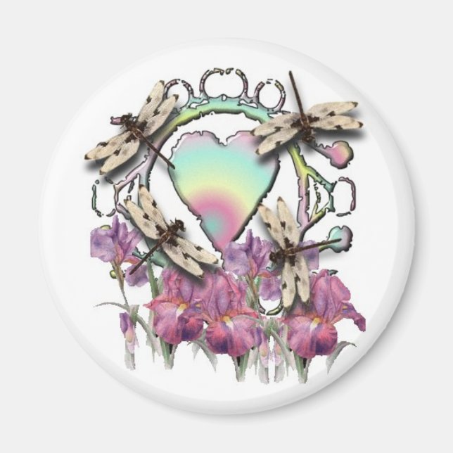 Vita Dragonflies Magnet (Framsidan)