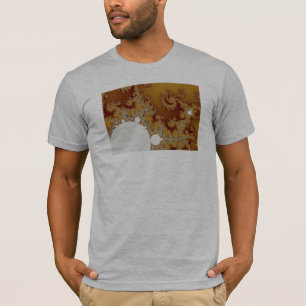 Vita draken - Fractal Art Tee Shirt
