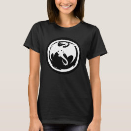 Vita drakkvinnor, svart t-shirt