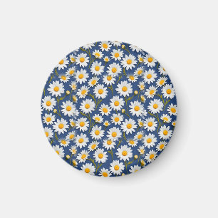 Vita engelska Daisy på Blue Magnet