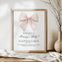 Vita fack Hur stort är Mamma Belly Shower Game