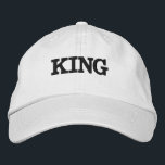 Vita Färg Caps eller Hat Kung text Century Font Broderad Keps<br><div class="desc">Vi presenterar vår snyggt Embroied Cap, en verklig blandning av mode och funktioner. Kung Text Namn med Black Färg Text och White Färg broderade hattar eller kranar. Teckensnittet Namn är Century, Font Storlek 60, Kung Black Färg Text., Stil type är Alternative Apparel Basic Justable Cap, Färg type är White. Vår...</div>