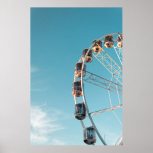 Vita färjehjul på morgonen poster