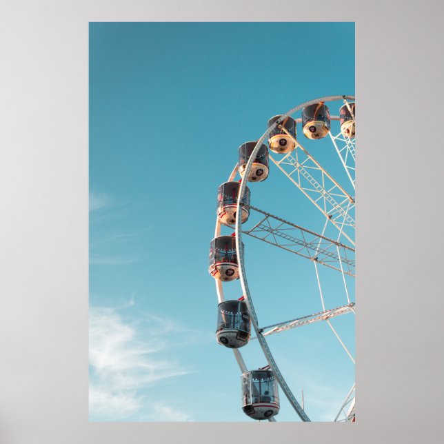Vita färjehjul på morgonen poster (Framsidan)
