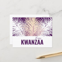 vita fjädrar Black Helgdag Lycklig Kwanzaa