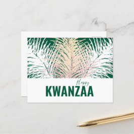 vita fjädrar Black Helgdag Lycklig Kwanzaa Vykort