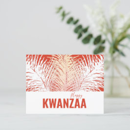vita fjädrar Black Helgdag Lycklig Kwanzaa Vykort