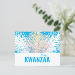 vita fjädrar Black Helgdag Lycklig Kwanzaa Vykort