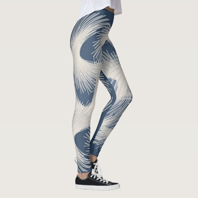 Vita fjädrar leggings (Höger)
