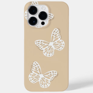Vita fjärilar minimalistisk Girly iphone case