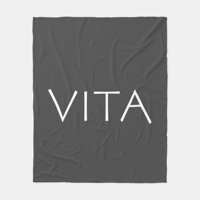 Vita Fleecefilt (Framsidan)