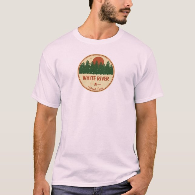 Vita floden National Forest T Shirt (Framsida)