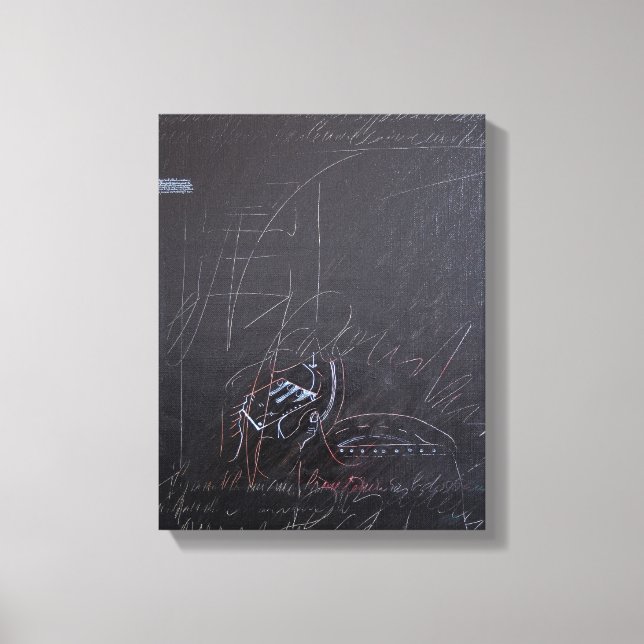 Vita föreställningar och svarta tavlor 3 Canvas (Framsida)