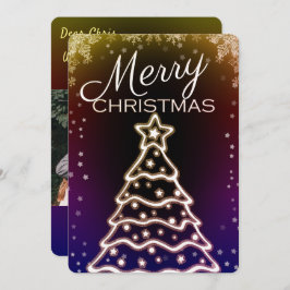 Vita fotbojkottkort i Julgran Inbjudningar