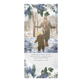 Vita fotbolls-kort för vinterjulen i Snö Reklamkort