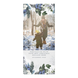Vita fotbolls-kort för vinterjulen i Snö Reklamkort