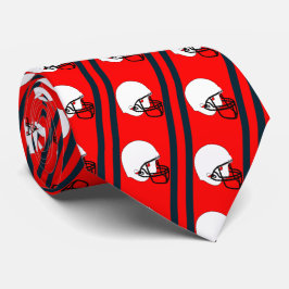 Vita fotbollshuset på Orange Necktie Slips