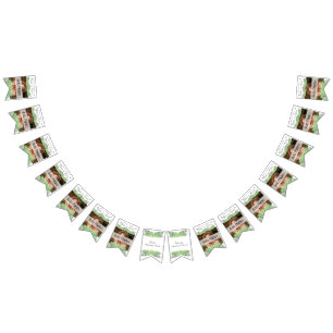 Vita foto från Tropical Bröllop Grönt Handflatan L Vimplar