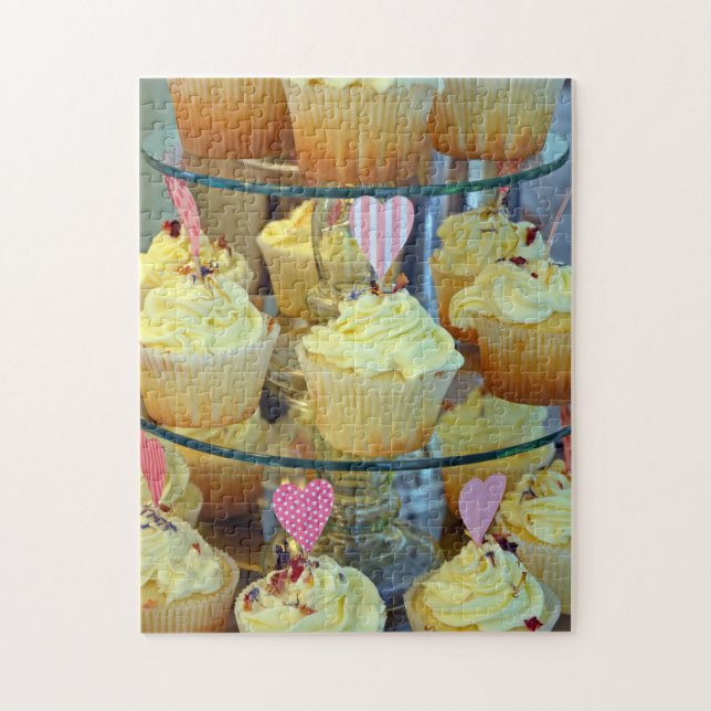 Vita frostade muffinsar pussel (Vertikal)