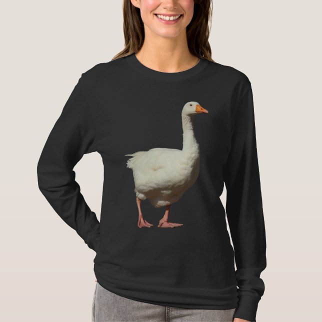 Vita gäss t-shirt (Framsida)