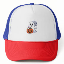 Vita Gäst Baseball Hat: Spooky New Halloween-Modet