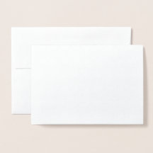Vita Gavels inuti Blank Foil Cards