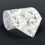 Vita gräddblommor, Blommigt för vattenfärg Slips<br><div class="desc">Den här designen kan vara personlig om du väljer Redigera design. Du kan också överföra till andra objekt. Kontakta mig på colorflowcreations@gmail.com eller använda alternativet chatta överst på sidan om du vill ha den här designen på en annan produkt eller behöver hjälp. Se mer av mina design eller följ mig...</div>