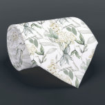 Vita gräddblommor, Blommigt för vattenfärg Slips<br><div class="desc">Den här designen kan vara personlig om du väljer Redigera design. Du kan också överföra till andra objekt. Kontakta mig på colorflowcreations@gmail.com eller använda alternativet chatta överst på sidan om du vill ha den här designen på en annan produkt eller behöver hjälp. Se mer av mina design eller följ mig...</div>