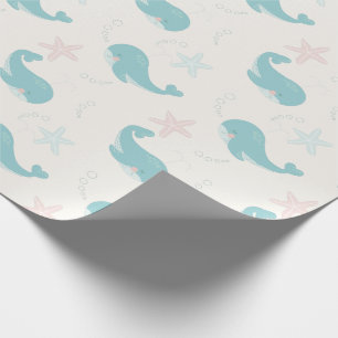 Vita gräsklippor i Mönster Presentpapper