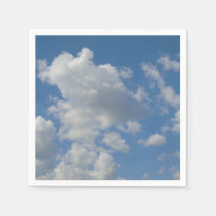Vita/Grått moln och Blå himmel Napkin Pappersservett