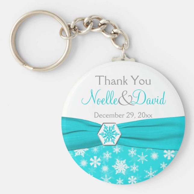 Vita, Grått-Tack-Nyckelring Nyckelring (Framsidan)