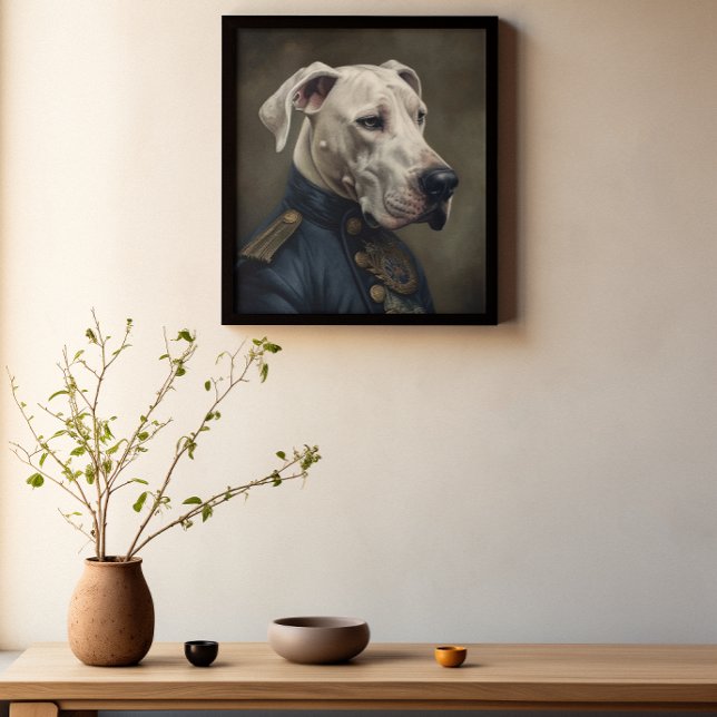Vita Great dane-kostym Poster (Skapare uppladdad)