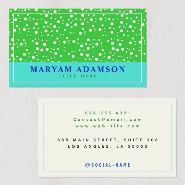 (Vita, Grönt, Turquise, Elfenbenskusten) Modern Gr (Professional image enhancement
Minimalist calling card
Business networking tool
Elegant color )