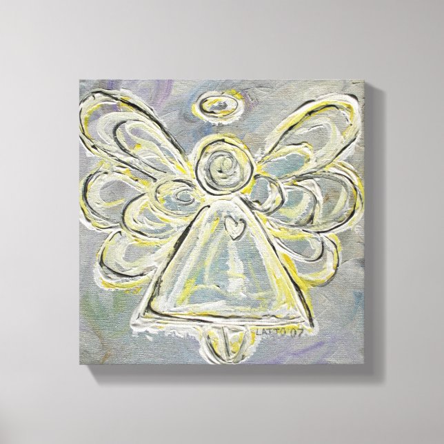 Vita Guardian Angel Wrapped Canvas Wall Art (Framsida)