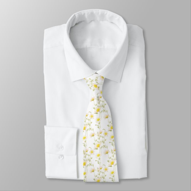 vita gula vildblommor slips (Bunden)