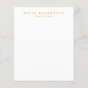 Vita Guld Färg Professionell Trendig  Plain Flygblad