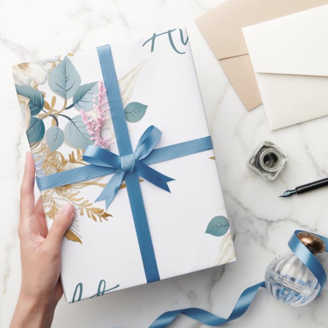 Vita Guld-flottan Bröllop/Grattisar för duschar Presentpapper (Gifting)