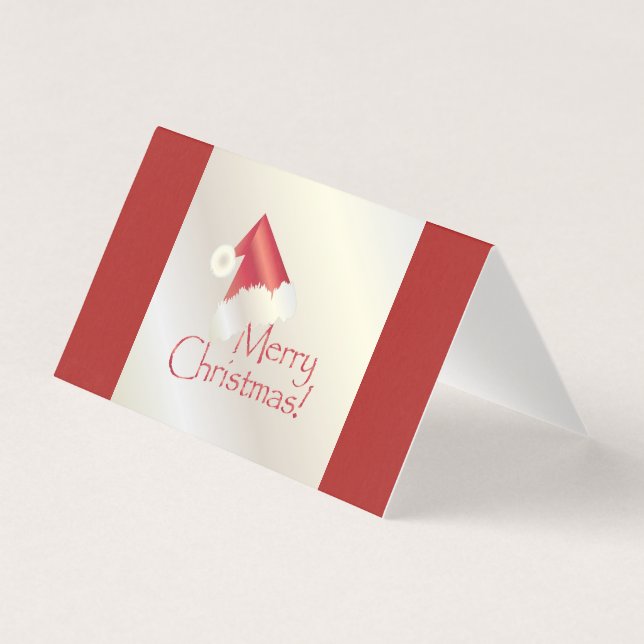 Vita guld-julen kort (Framsida)