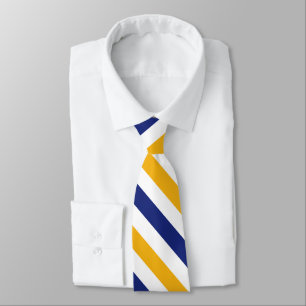 Vita Guld och Blåa Universiteten Rand Tie Slips