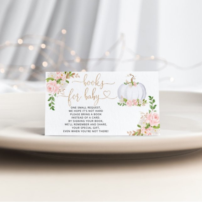 Vita, guld pumpanfall bokar för baby biljett tilläggskort (Skapare uppladdad)