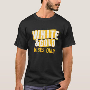 Vita Guld-speldagsgruppen för högskolefotbollen T Shirt